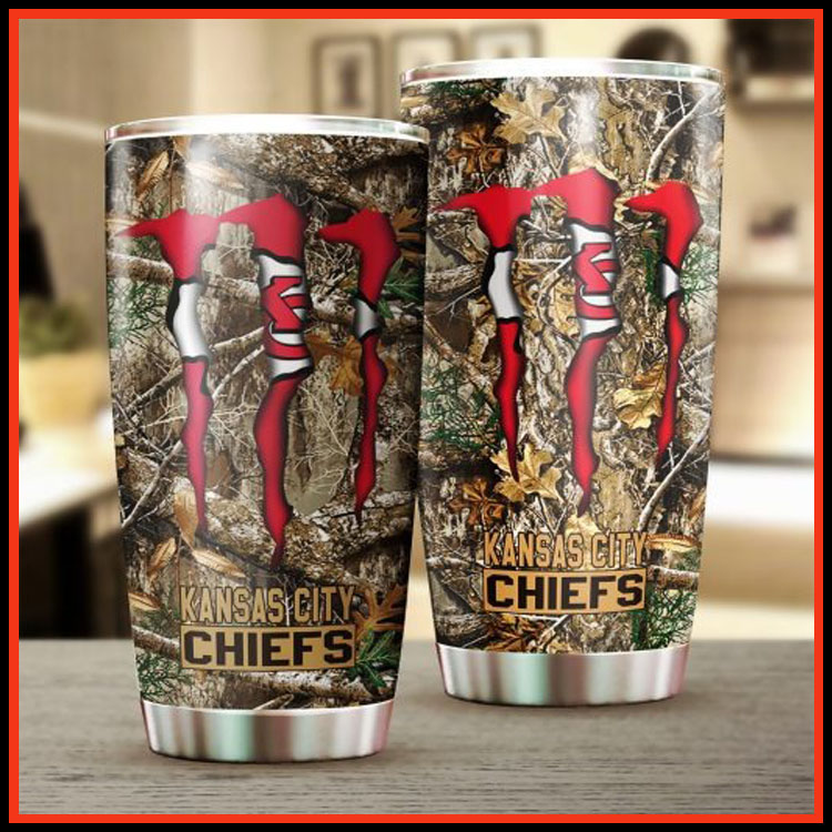 Kansas city chiefs hunting monster tumbler cup6
