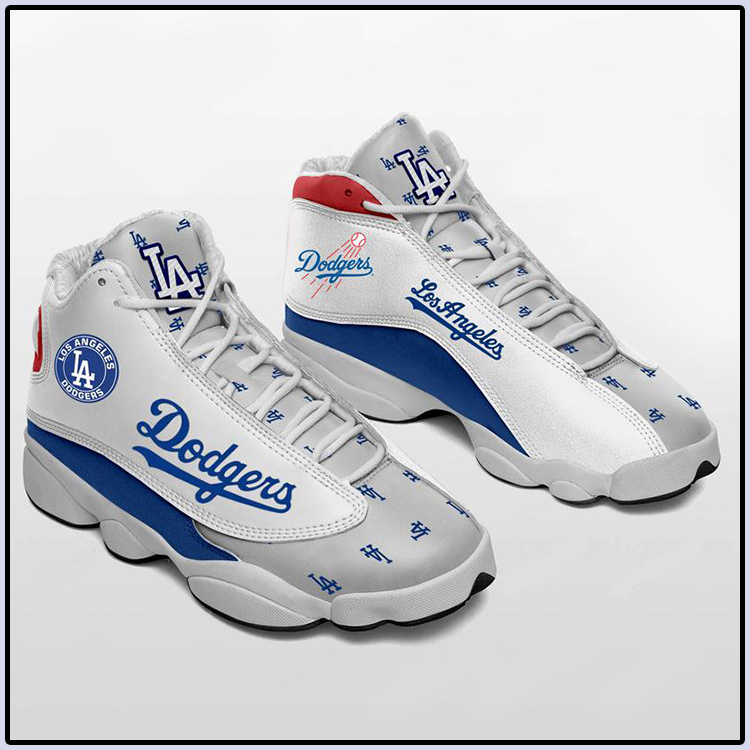 LA Dodgers Team Air Jordan 13 Baseball Team sneaker3