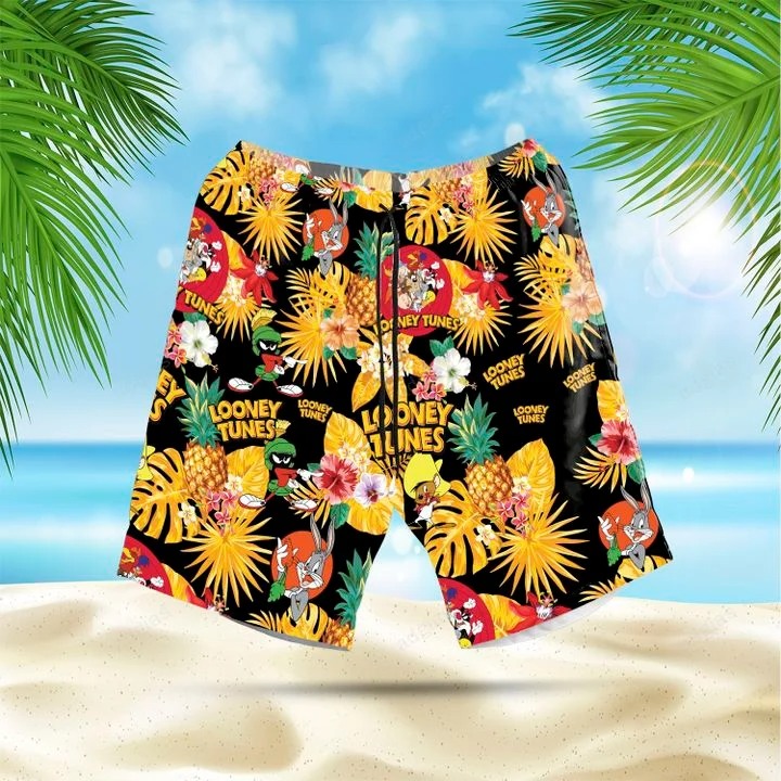 Looney Tunes Hawaiian Shirt Beach Shortsz