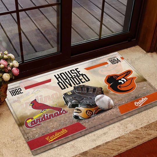 MLB House Divided Custom Doormat2
