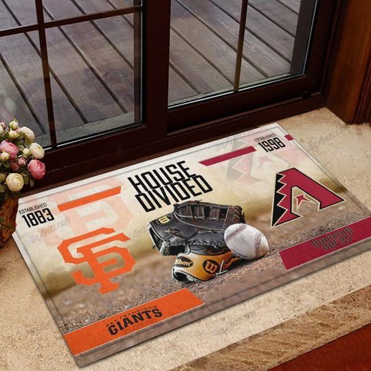 MLB House Divided Custom Doormat3