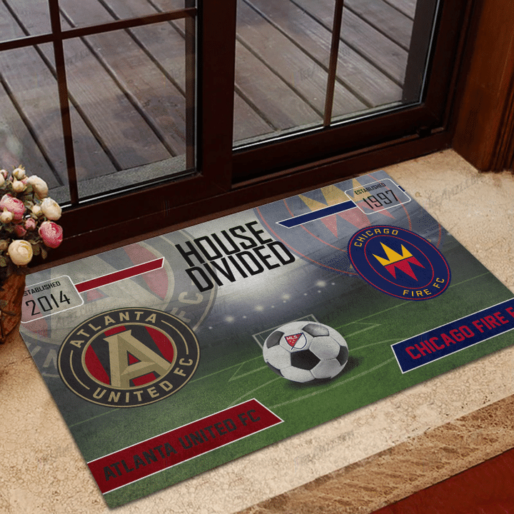 MLS House Divided custom name Doormat