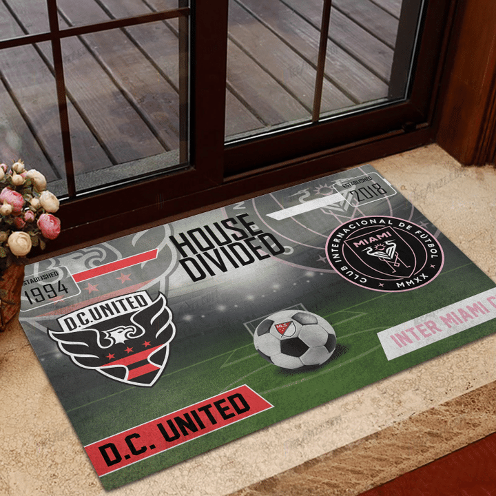 MLS House Divided custom name Doormat2