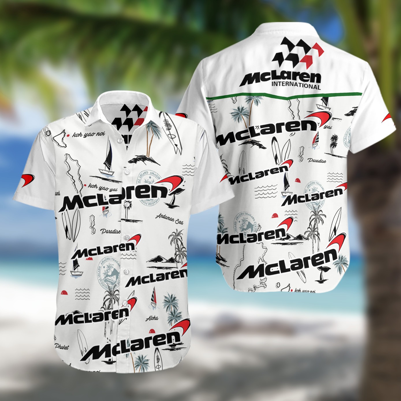 Mc Laren racing f1 hawaiian shirt – Hothot 190621