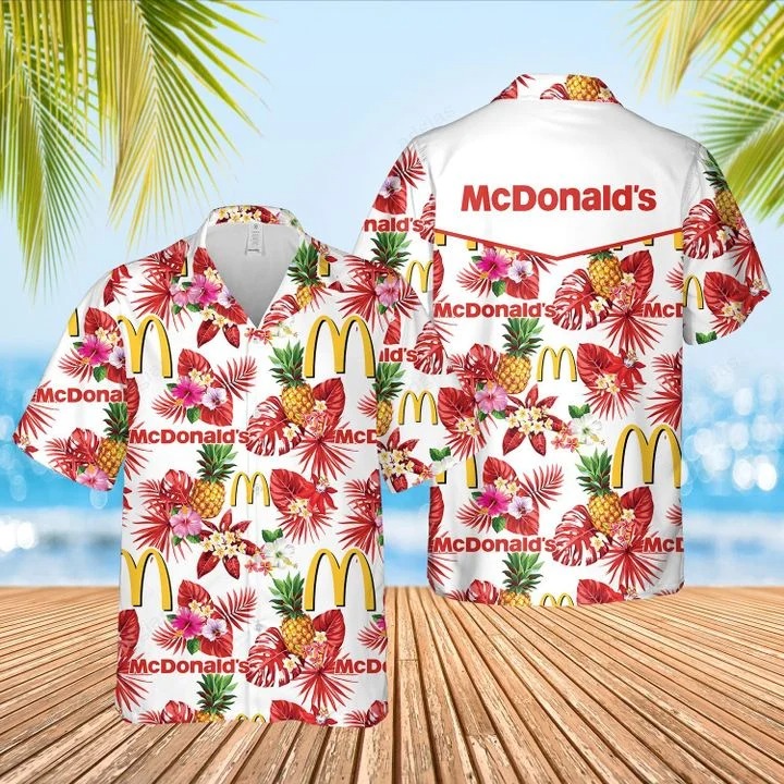 McDonalds Hawaiian Shirt Beach Shorts