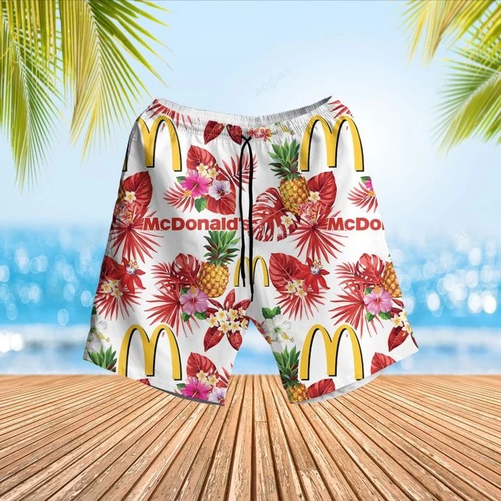 McDonalds Hawaiian Shirt Beach Shortsz