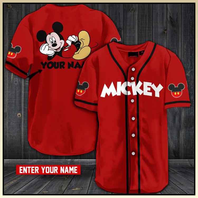 Mickey baseball Jersey custom name shirt 3
