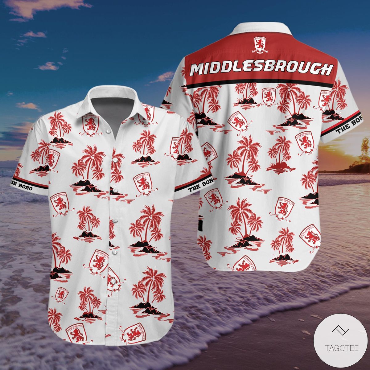 Middlesbrough F.C Hawaiian Shirt 1