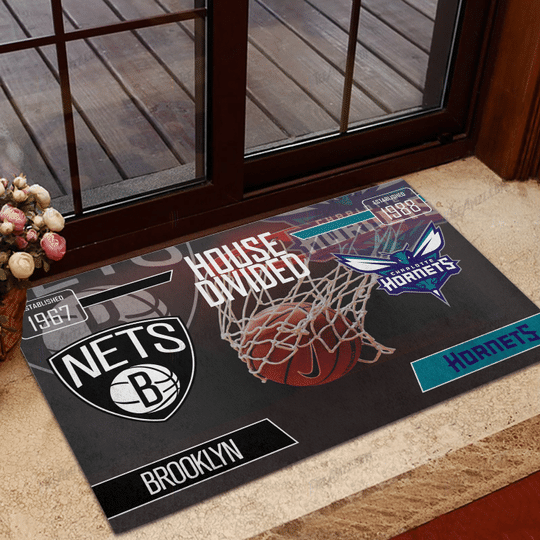 NBA House Divided Custom Doormat2