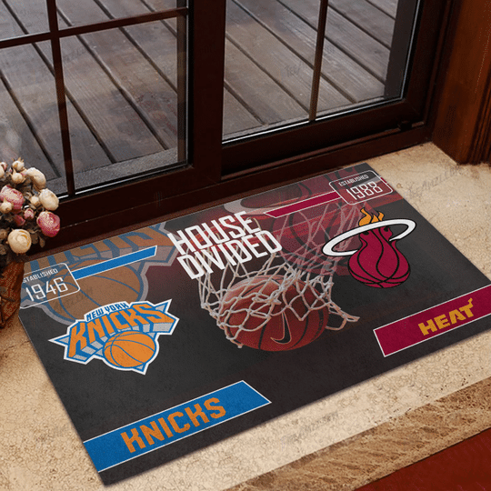 NBA House Divided Custom Doormat3