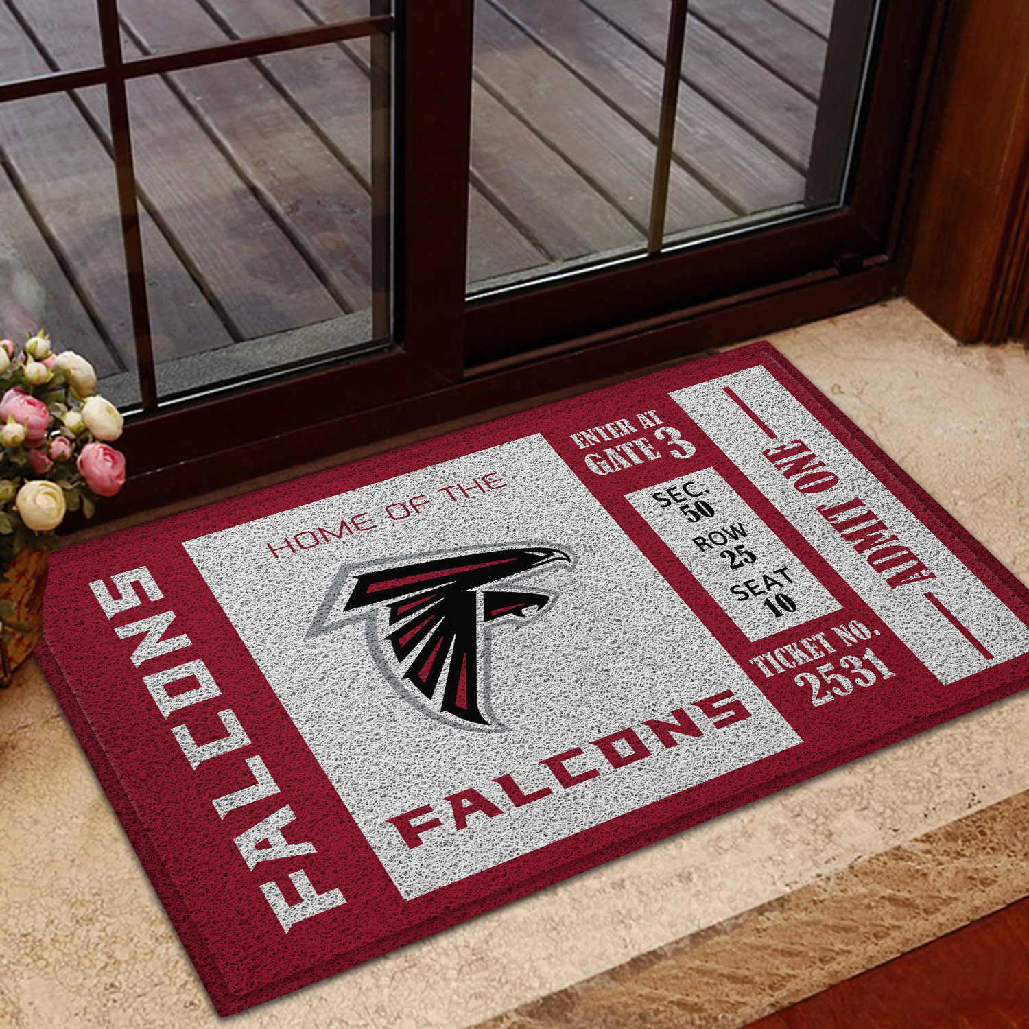 NFL Atlanta Falcons Team Ticket Runner Doormat – Hothot 100621
