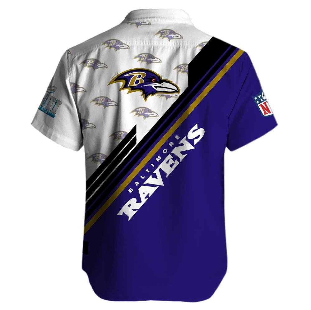 NFL Baltimore Ravens Pattern Hawaiian Shirt 2