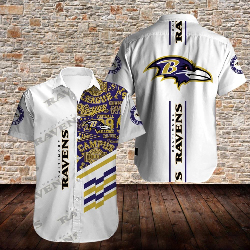 NFL Baltimore Ravens Short Sleeve Hawaiian Shirt