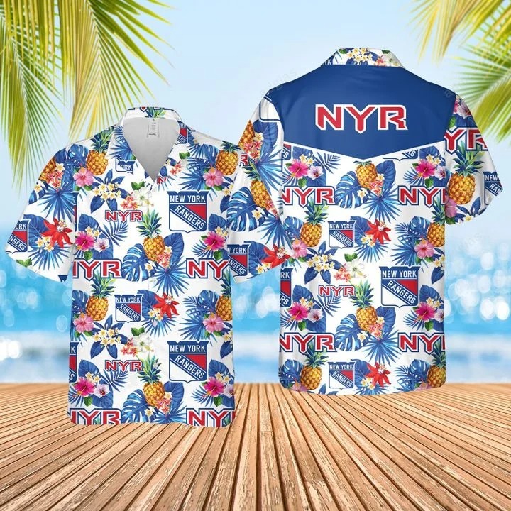 New York Rangers Hawaiian Shirt Beach Shorts