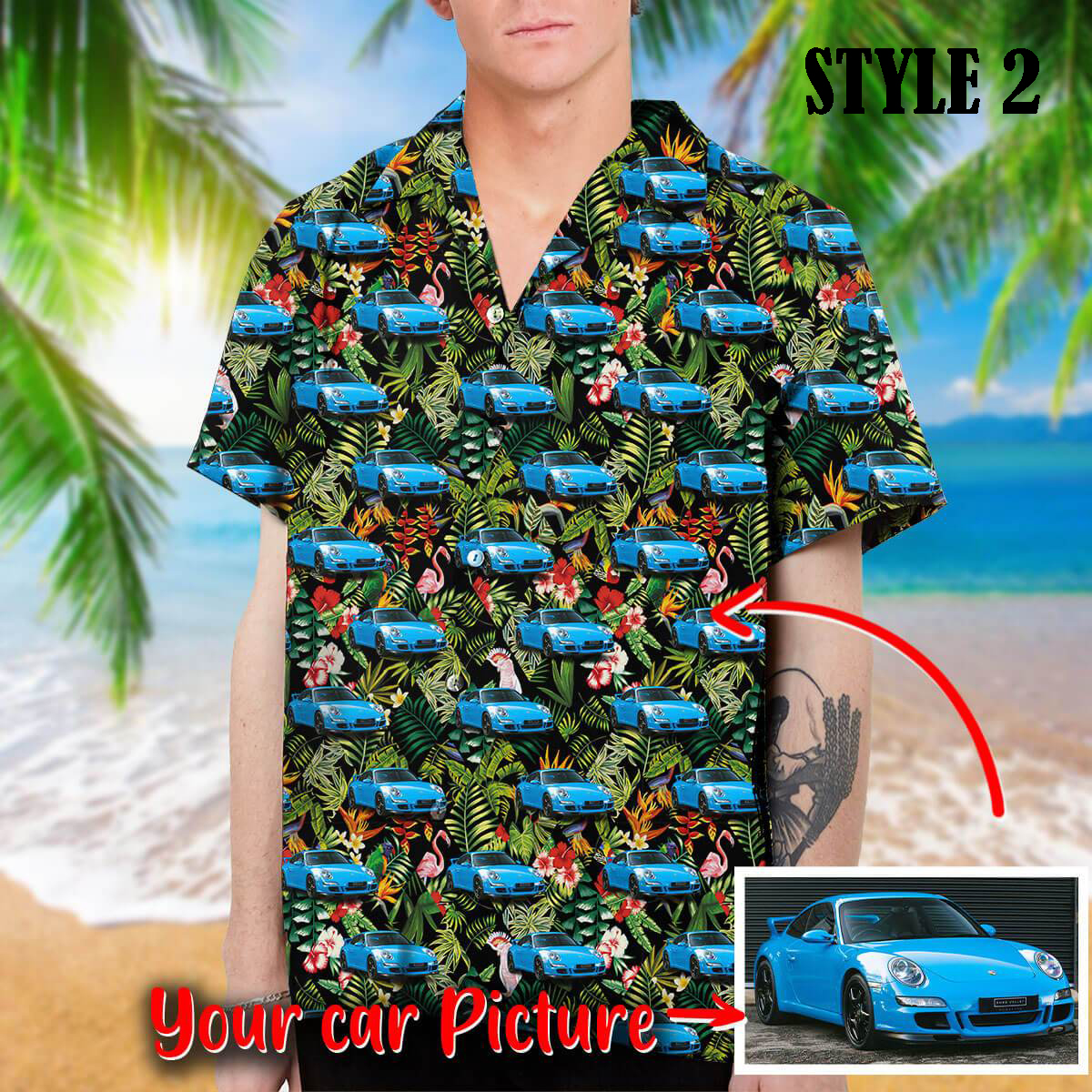 Personalized Car Collection Hawaiian Shirt 1