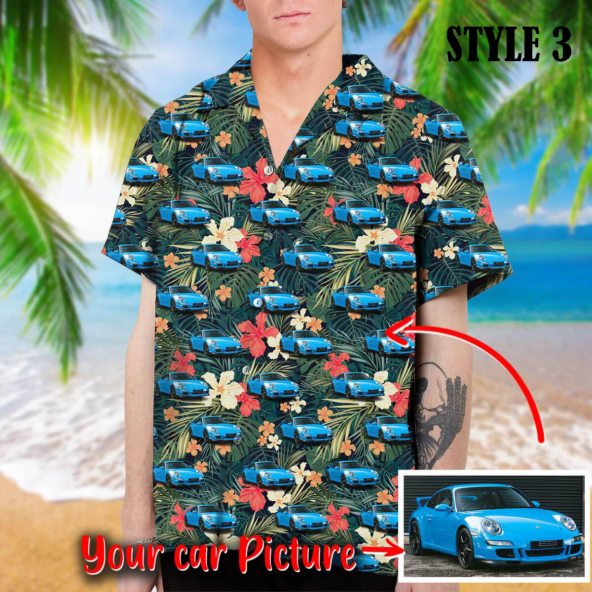 Personalized Car Collection Hawaiian Shirt 2
