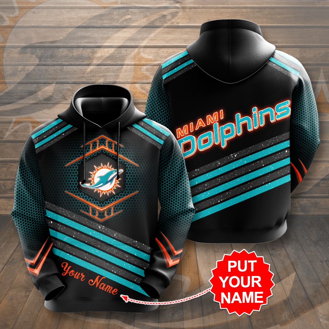Personalized Miami Dolphins 3D Hoodie