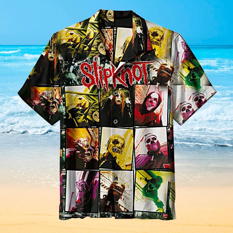 Slipknot Short Sleeve Hawaiian Shirt – Hothot 290721