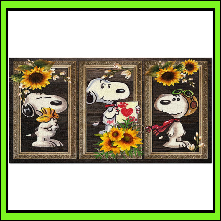 Snoopy Sunflower doormat4 1