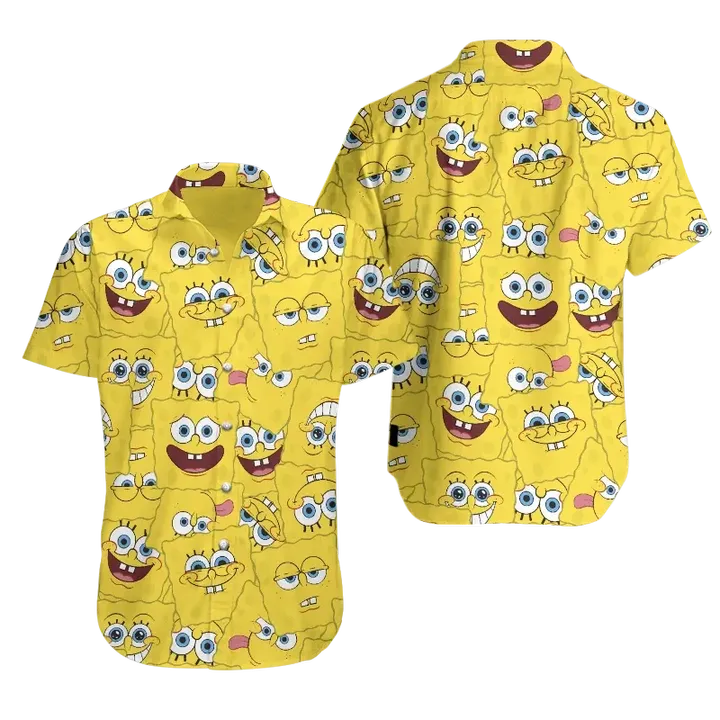 Spongebob SquarePants Hawaiian Shirt Beach Shorts