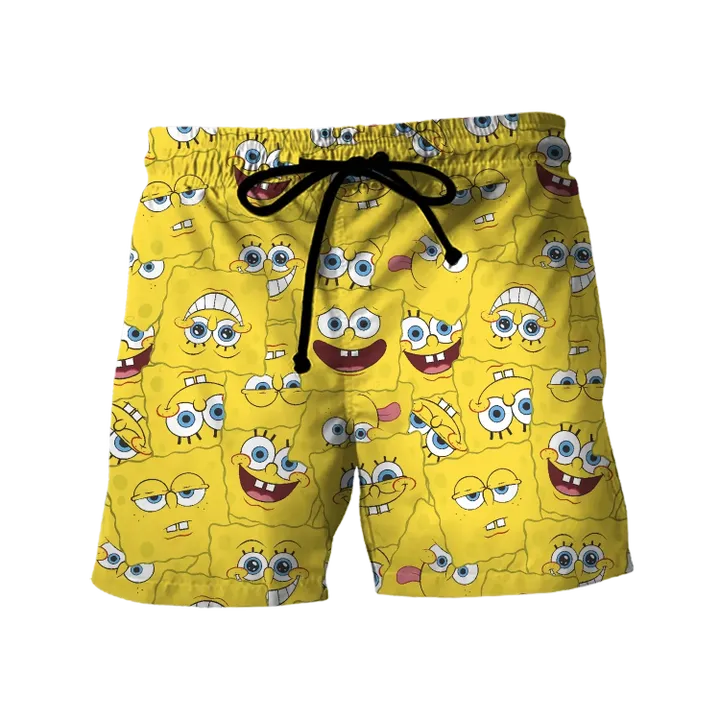 Spongebob SquarePants Hawaiian Shirt Beach Shortsz