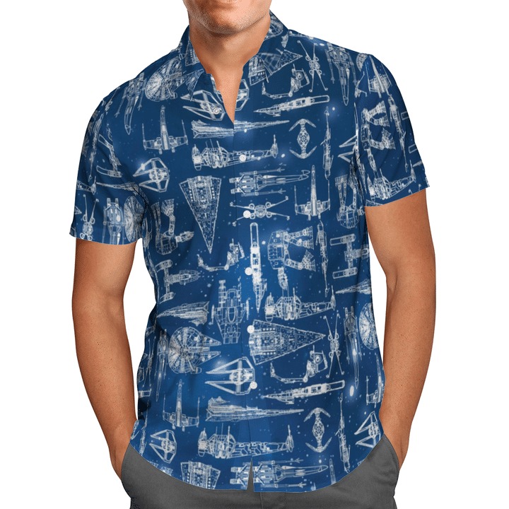 Star wars ship hawaiian shirt 1