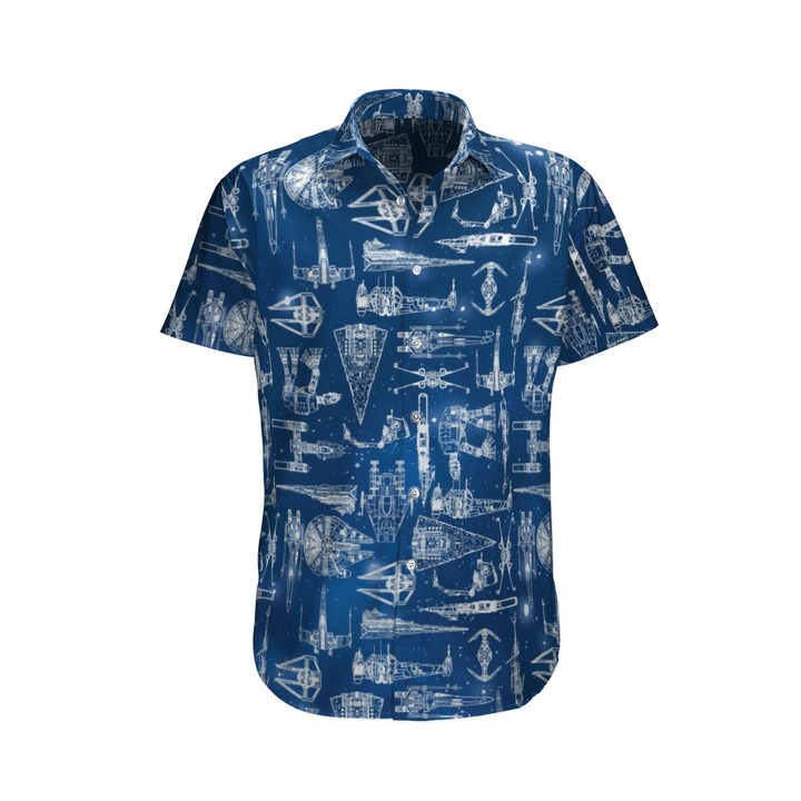 Star wars ship hawaiian shirt