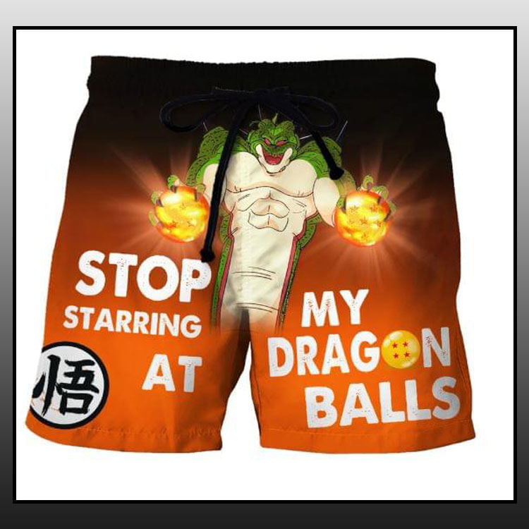 Stop staring at my dragon balls 3d short shirt1 1