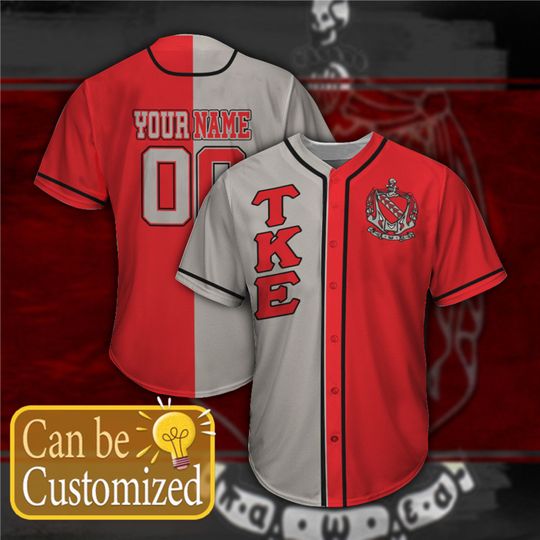 Tau Kappa Epsilon Personalized Baseball Jersey 1