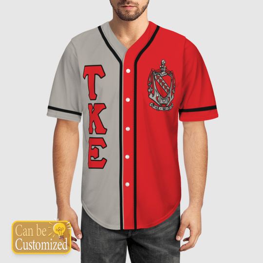 Tau Kappa Epsilon Personalized Baseball Jersey1 1