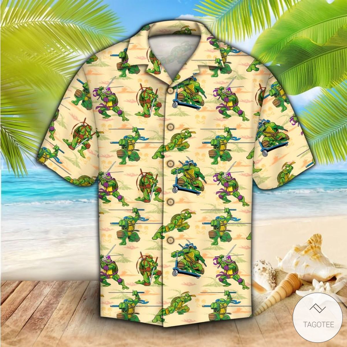 The Teenage Mutant Ninja Turtles TMNT Hawaiian Shirt