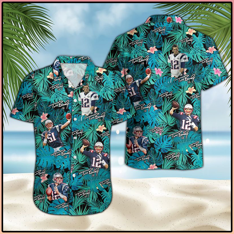 Tom Brady New England Patriots Hawaiian Shirt3
