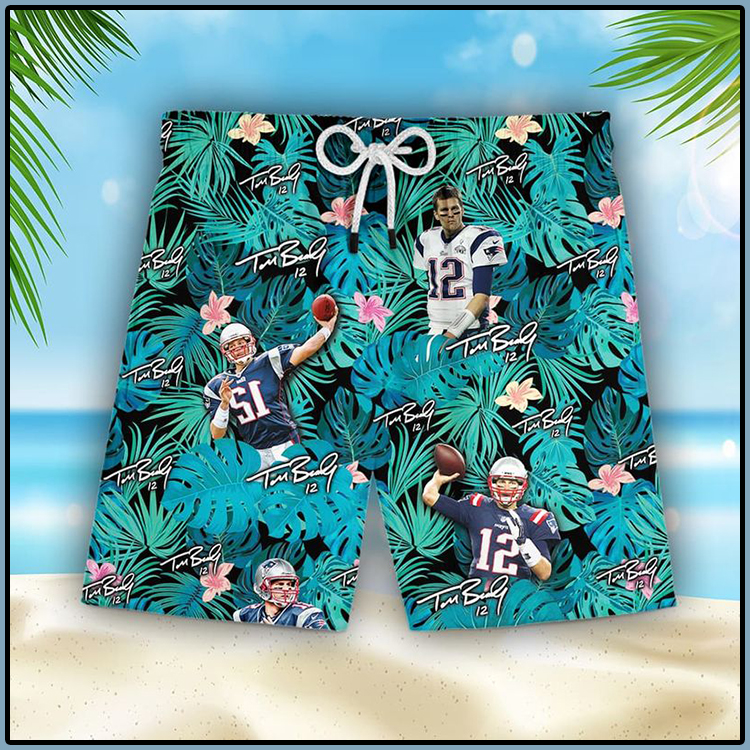 Tom Brady New England Patriots Hawaiian Shorts2