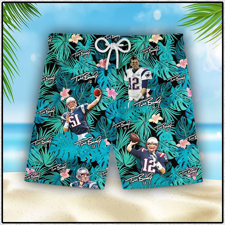 Tom Brady New England Patriots Hawaiian Shorts3