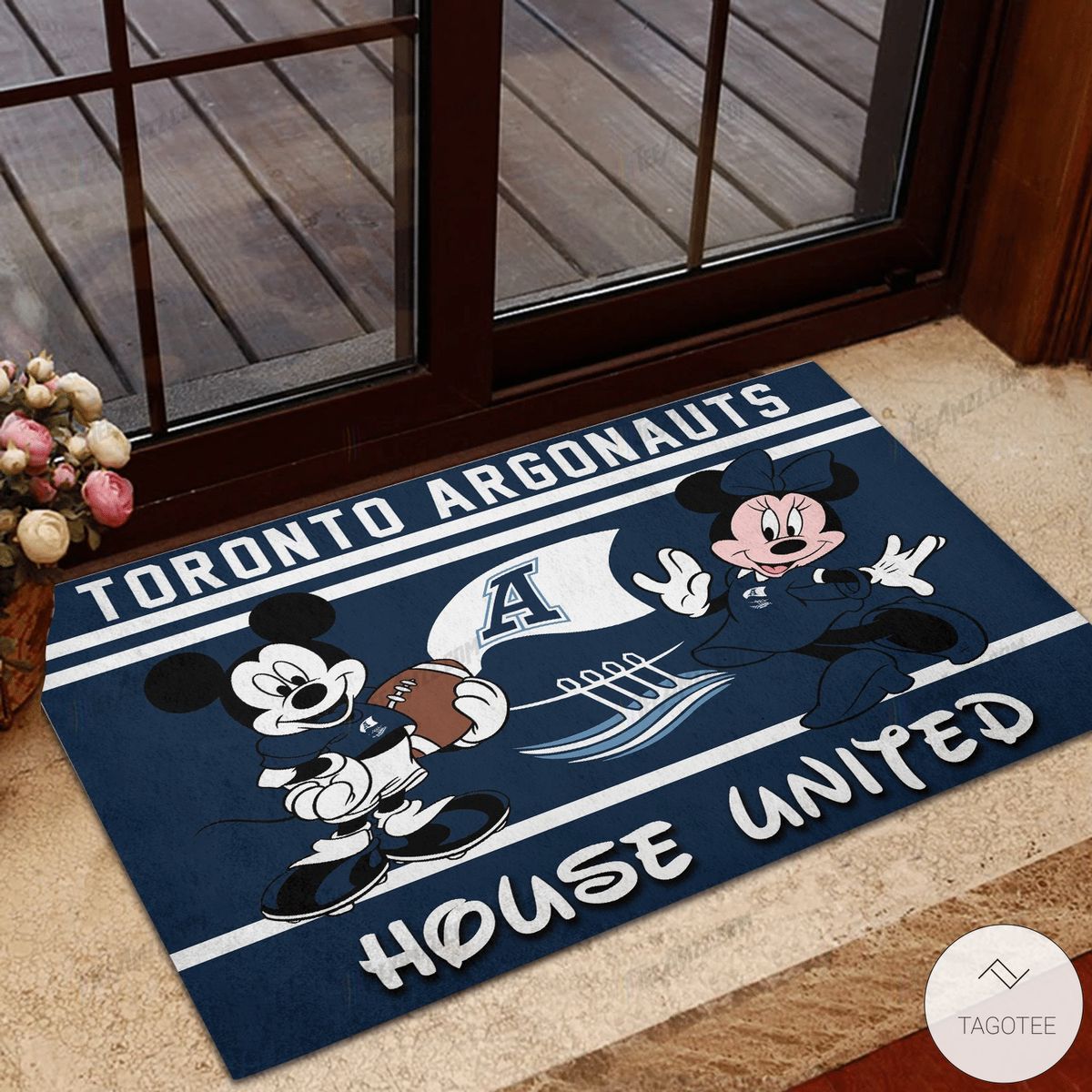 Toronto Argonauts House United Mickey Mouse And Minnie Mouse Doormat  – TAGOTEE