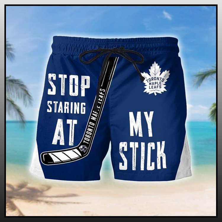 Toronto maple leafs Stop staring at my stich short pants 1