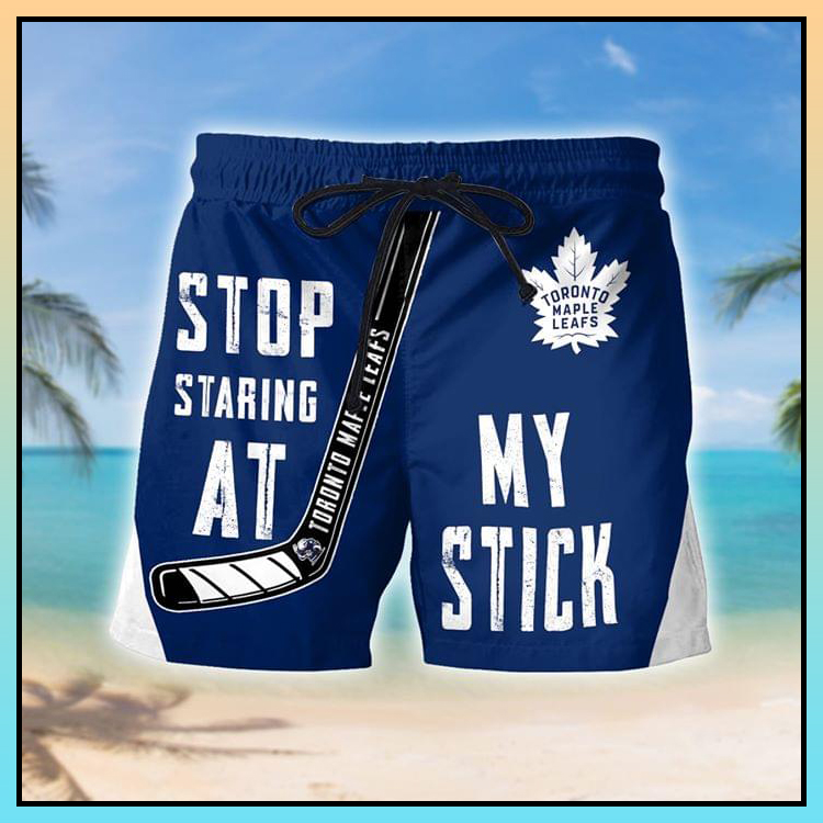 Toronto maple leafs Stop staring at my stich short pants 2