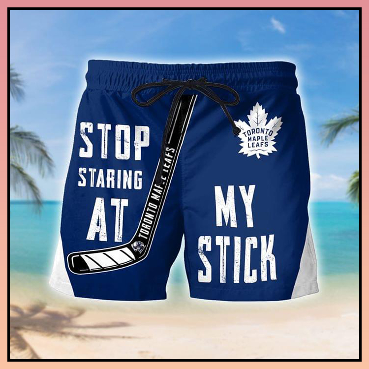 Toronto maple leafs Stop staring at my stich short pants 3