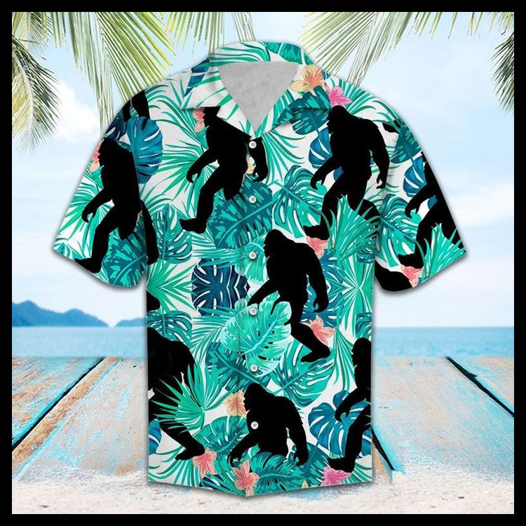 Tropical bigfoot hawaiian shirt2