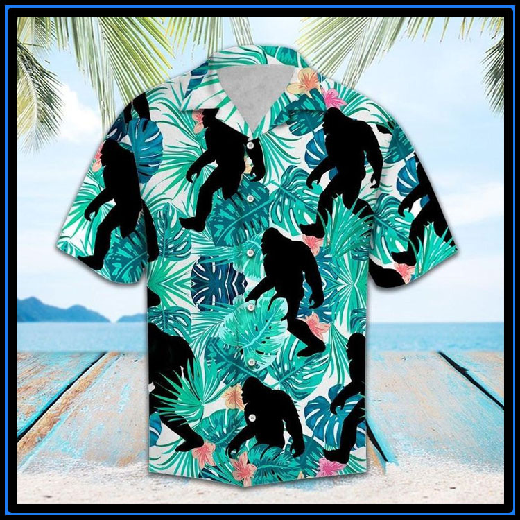 Tropical bigfoot hawaiian shirt3