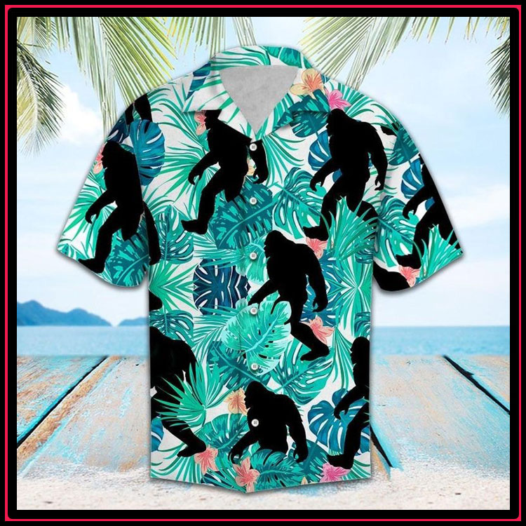 Tropical bigfoot hawaiian shirt4