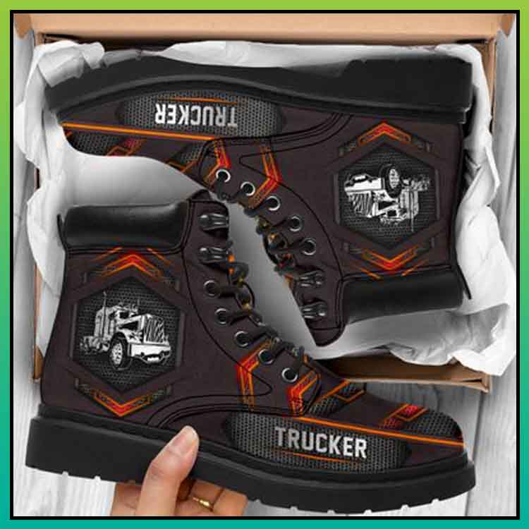 Trucker pattern carbon timberland boots 3