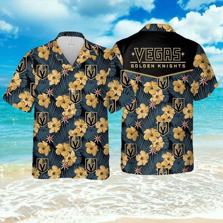 Vegas Golden Knights Hawaiian Shirt Beach Shorts