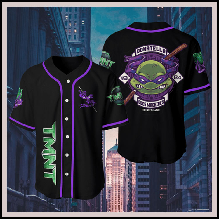 Violet Teenage Mutant Ninja Turtles jersey baseball shirt2