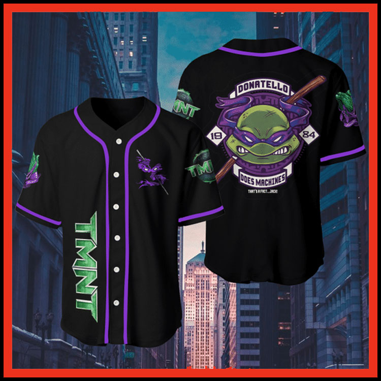Violet Teenage Mutant Ninja Turtles jersey baseball shirt3