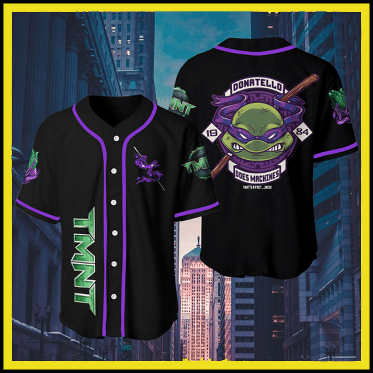 Violet Teenage Mutant Ninja Turtles jersey baseball shirt4