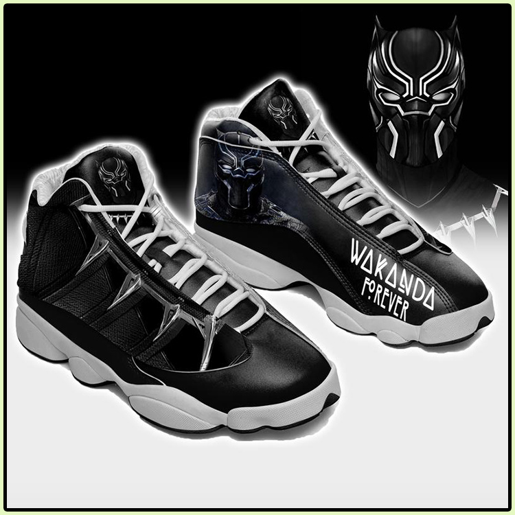 Wakanda Forever Black Panther Air Jordan 13 sneaker3