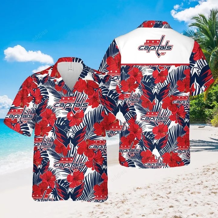 Washington Capitals Hawaiian Shirt, Beach Shorts- TAGOTEE