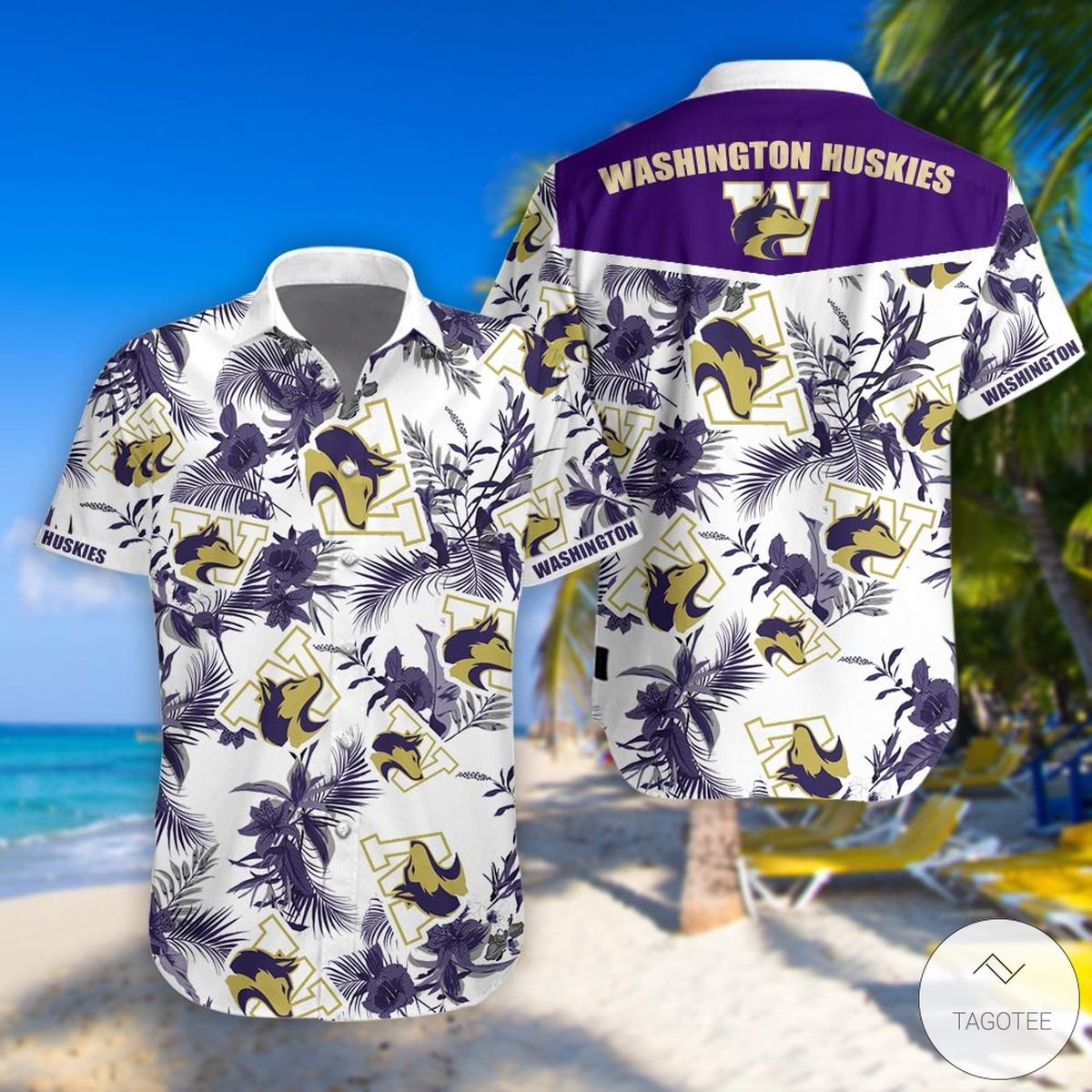 Washington Huskies football Hawaiian Shirt - TAGOTEE • LeeSilk Shop