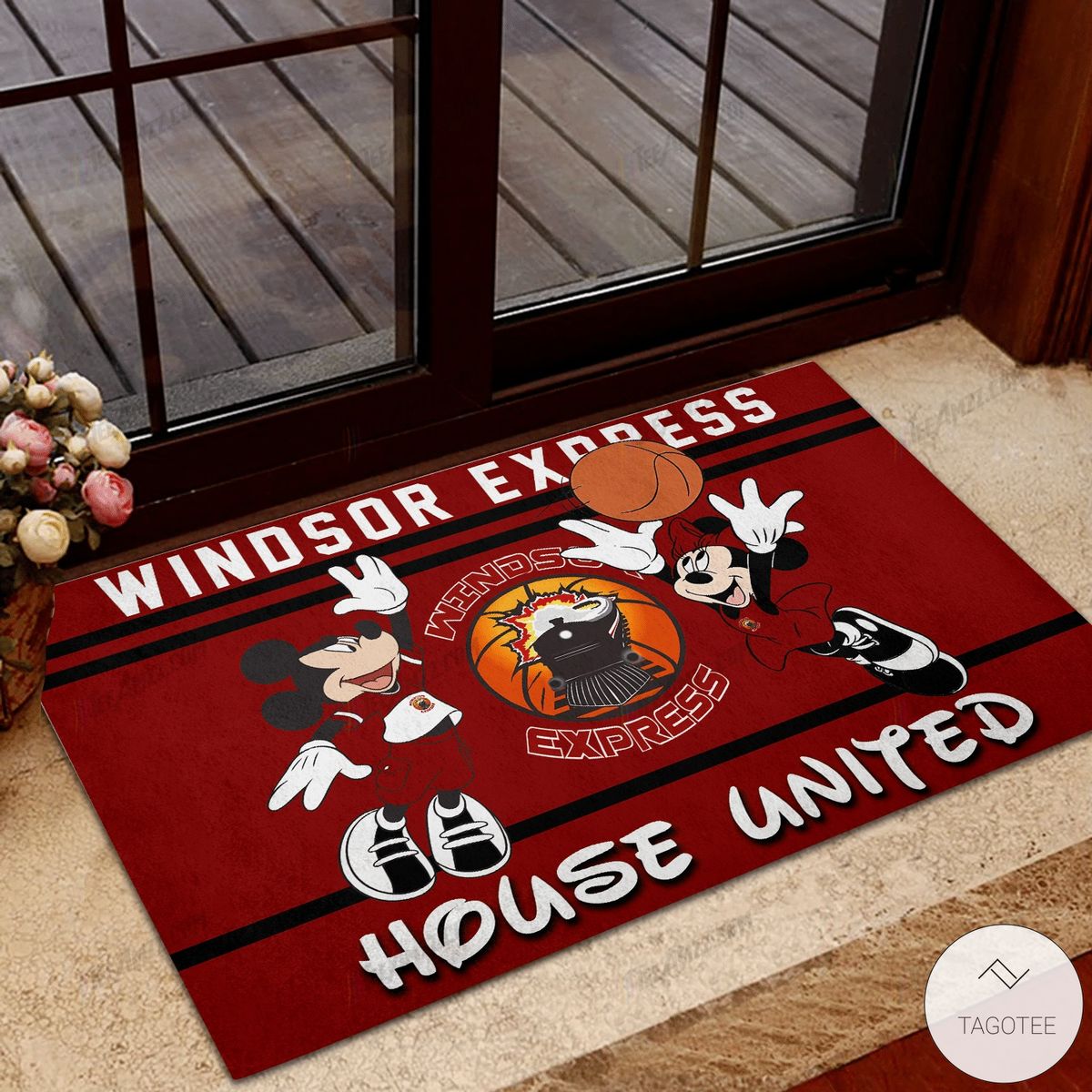 Windsor Express House United Mickey Mouse And Minnie Mouse Doormat